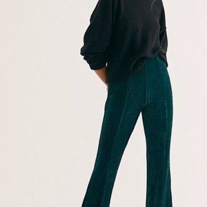 FREE PEOPLE Slim Pull-On Velvet Flare Pants